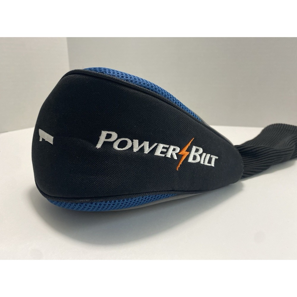 Power Bilt Driver Club #1 Head Cover Black,‎ Grey & Blue with White Lettering
